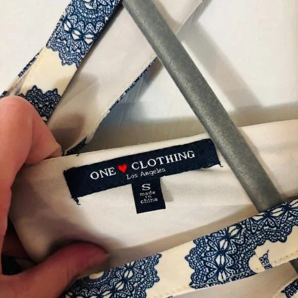 Patterned Racerback Romper - Picture 5 of 7